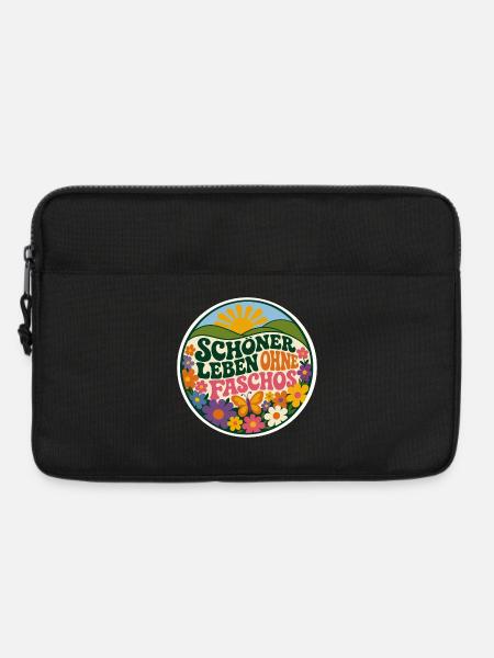 Schöner leben ohne Faschos - Laptoptasche 13" - Schwarz