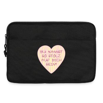 Motivation Stolz - Laptoptasche 13" - Schwarz - Vorne