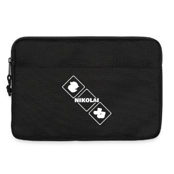 Geschenk für Nikolai - Laptoptasche 13" - Schwarz - Vorne