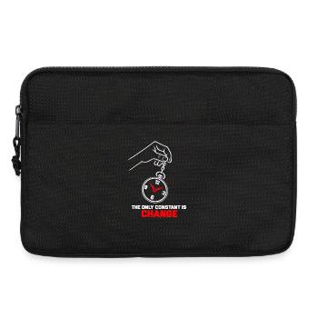 Taschenuhr – Die einzige Konstante ist Veränderung - Laptoptasche 13" - Schwarz - Vorne