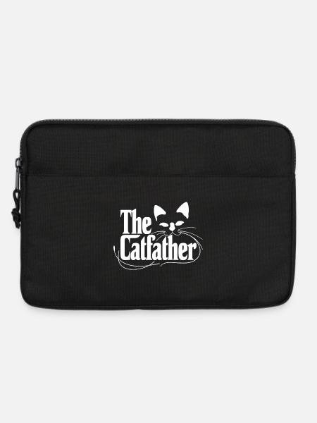 Katzenpapa Logo Parodie Godfather Pate - Laptoptasche 13" - Schwarz