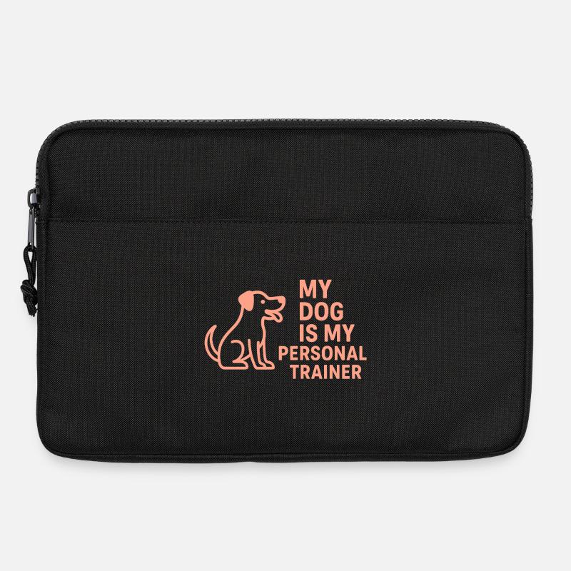 Mein Hund ist mein Personaltrainer - Laptoptasche 13" - Schwarz