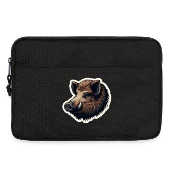 Wild boar - Laptoptasche 13" - Schwarz - Vorne