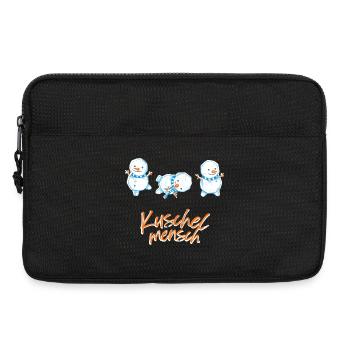 Kuschelmensch Schneemänner Trio - Laptoptasche 13" - Schwarz - Vorne