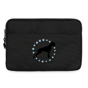 Boxer Sternenkreis 2 farb - Laptoptasche 13" - Schwarz - Vorne