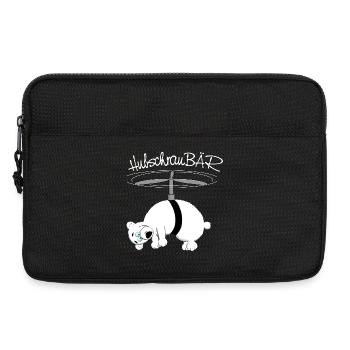 herziger, drolliger Bär - Laptoptasche 13" - Schwarz - Vorne