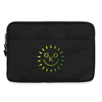Eco Organic Sun Rays Nature Icône de la durabilité - Sacoche pour ordinateur portable 13 pouces - noir - Devant