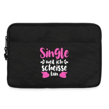 Single weil ich scheiße bin  - Laptoptasche 13" - Schwarz - Vorne