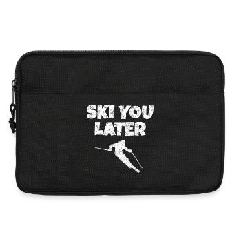 Ski you later (Vintage/Weiß) Apres-Ski Skifahrer - Laptoptasche 13" - Schwarz - Vorne