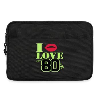 Ich liebe die 80er Jahre - Laptoptasche 13" - Schwarz - Vorne