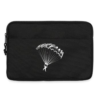 Parachute Icon Logo icon Illustration Graphic - Laptop bag 13" - black - Front