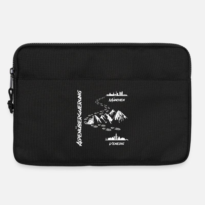 Alpenüberquerung München - Venedig - Laptoptasche 13" - Schwarz
