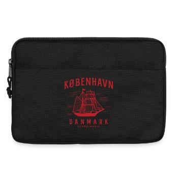 Kopenhagen Segelschiff Skandinavien Flair - Laptoptasche 13" - Schwarz - Vorne