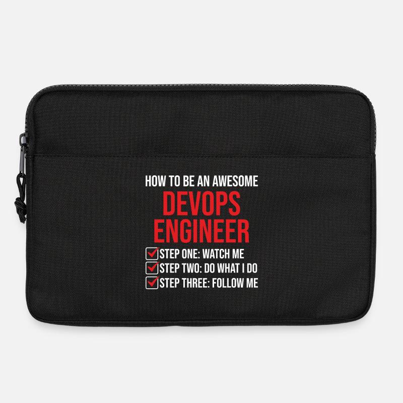 DevOps Engineer Motivation Quote T-Shirt - Laptop bag 13" - black