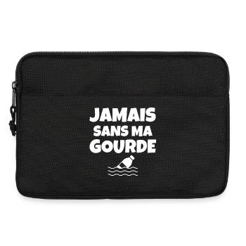 océan, non au plastique, écologie - Sacoche pour ordinateur portable 13 pouces - noir - Devant