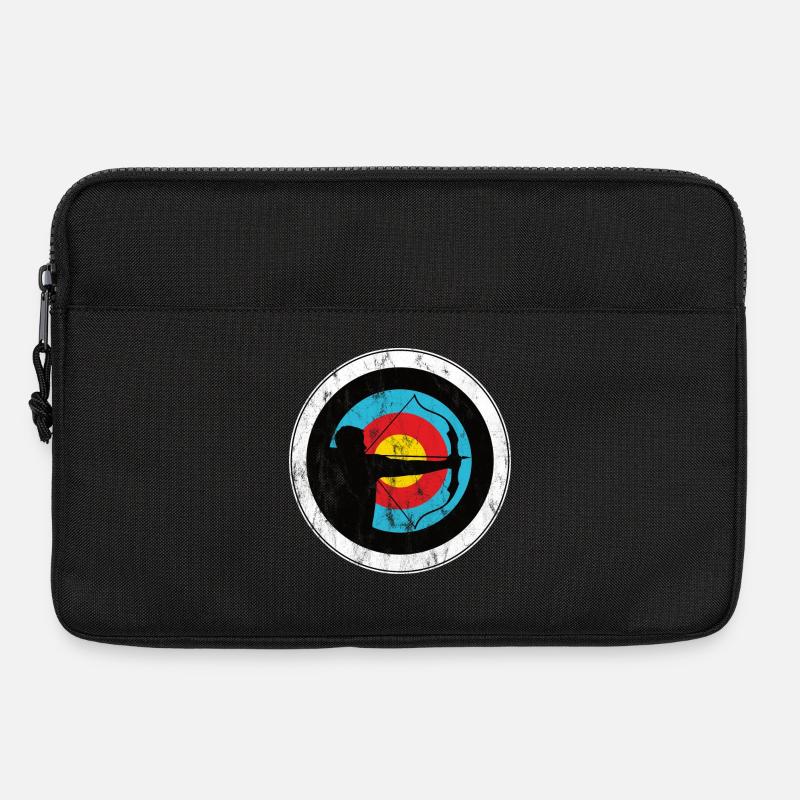 Bogenschiessen Bogenschütze mit Zielscheibe - Laptoptasche 13" - Schwarz