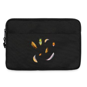 delicate colorful feathers symbol of lightness - Laptop bag 13" - black - Front