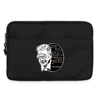 Jura Claus Roxin Strafrecht Zitat Jurastudium - Laptoptasche 13" - Schwarz - Vorne