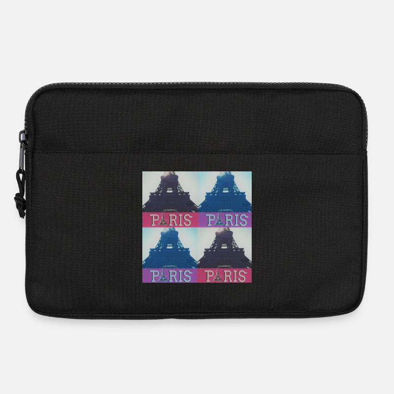 paris eiffel - Laptoptasche 13" - Schwarz