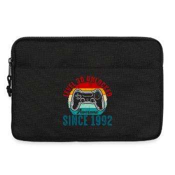 T-shirt Contrôleur Rétro Débloqué Niveau 30 - Sacoche pour ordinateur portable 13 pouces - noir - Devant