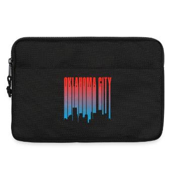 Oklahoma City Skyline Gradient - Laptoptasche 13" - Schwarz - Vorne
