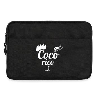 rugby, rugby sport, cocorico - Sacoche pour ordinateur portable 13 pouces - noir - Devant
