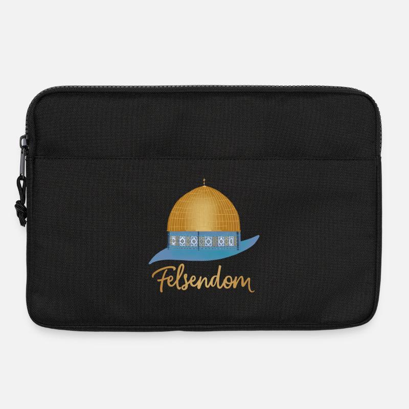 Jerusalem, Tempelberg, Felsendom - Laptoptasche 13" - Schwarz