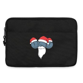 Boule Santa Tenue de pétanque pour Bouler pour boules - Sacoche pour ordinateur portable 13 pouces - noir - Devant