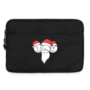 Boule Santa Tenue de pétanque pour Bouler pour boules - Sacoche pour ordinateur portable 13 pouces - noir - Devant