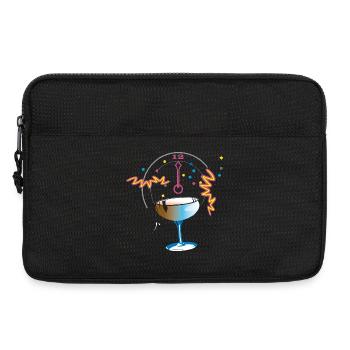 New Year's Toast Confetti - Laptop bag 13" - black - Front