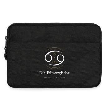 Krebs Sternzeichen Emblem - Laptoptasche 13" - Schwarz - Vorne