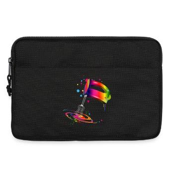 Handrührgerät in bunten Regenbogen Farben - Laptoptasche 13" - Schwarz - Vorne