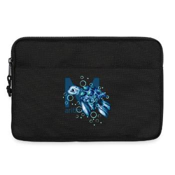 Maritim Wasserschildkröte - Laptoptasche 13" - Schwarz - Vorne