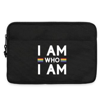 Pride Month - Ich bin, wer ich bin - LGBTQ+ - Laptoptasche 13" - Schwarz - Vorne