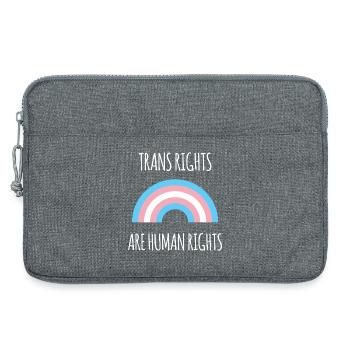 Pride Month - Trans-Rechte, Kunst, Menschenrechte - Laptoptasche 13" - Grau meliert - Vorne