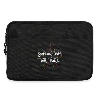 Pride Month - Spread Love Not Hate - Laptop bag 13" - black - Front