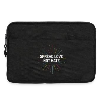 Pride Month - Spread Love Not Hate - Laptop bag 13" - black - Front