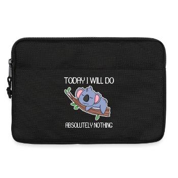 Lustiger Spruch lustige Sprüche - Laptoptasche 13" - Schwarz - Vorne