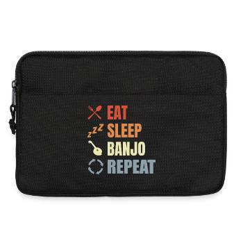 Vintage Banjo Saying - Laptop bag 13" - black - Front