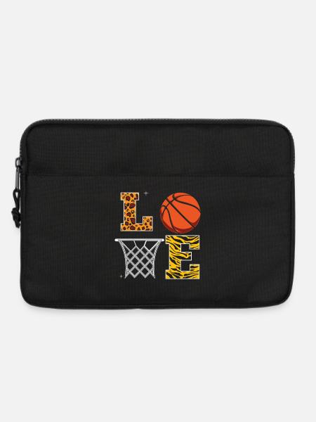 basketball, basketball, basketball fan - Laptoptasche 13" - Schwarz