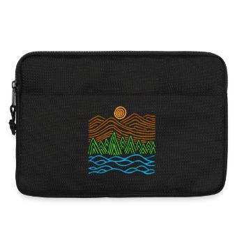 Seltsame Landschaft - Laptoptasche 13" - Schwarz - Vorne