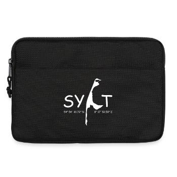 Sylt Koordinaten - Laptoptasche 13" - Schwarz - Vorne
