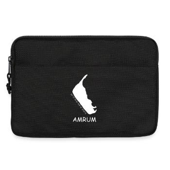 Amrum Koordinaten - Laptoptasche 13" - Schwarz - Vorne