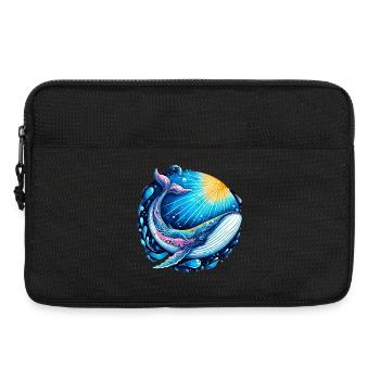 Whale - Laptop bag 13" - black - Front