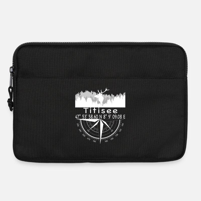 Koordinaten Titisee - Laptoptasche 13" - Schwarz