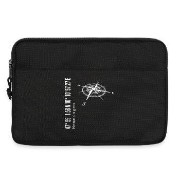 Koordinaten Memmingen - Laptoptasche 13" - Schwarz - Vorne