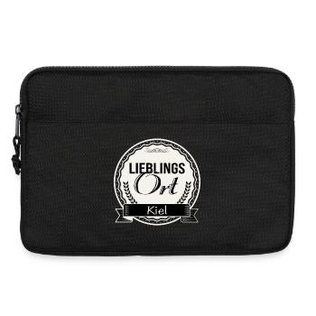Lieblingsort Kiel - Laptoptasche 13" - Schwarz - Vorne