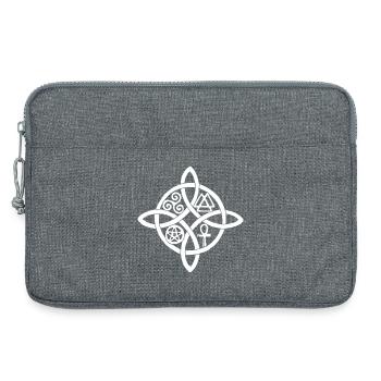 White Witch's Knot - Laptop bag 13" - heather grey - Front