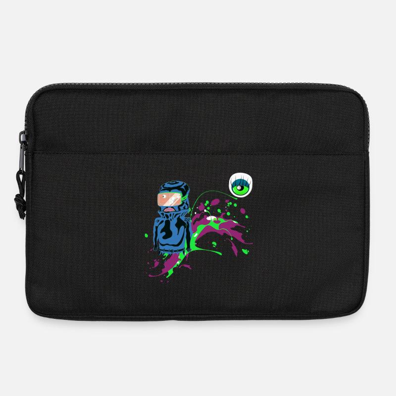 Neon Astronaut Party Design Spraykunst Blickfänger - Laptoptasche 13" - Schwarz