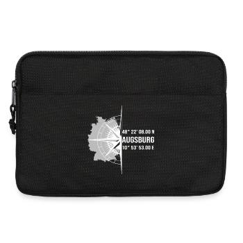Koordinaten Augsburg - Laptoptasche 13" - Schwarz - Vorne